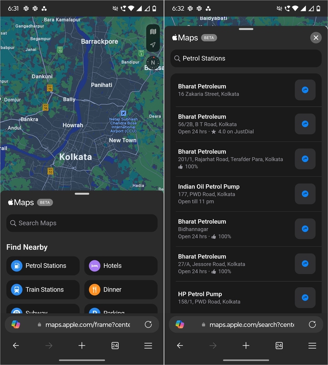 Apple Maps bất ngờ ' vượt rào ' sang Android qua trình duyệt web - Ảnh 1. Apple Maps bất ngờ ' vượt rào ' sang Android qua trình duyệt web - Ảnh 1.